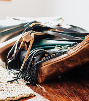 Zippered Belle Tote - Matte Black