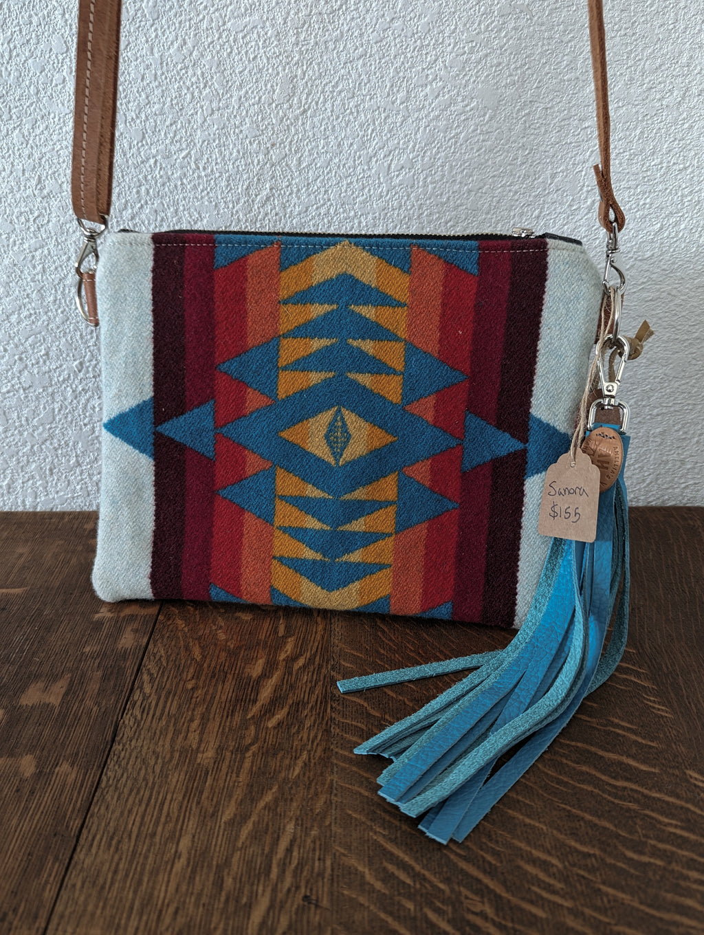 Sanora cross body - Overall Turquoise w/ Tassel