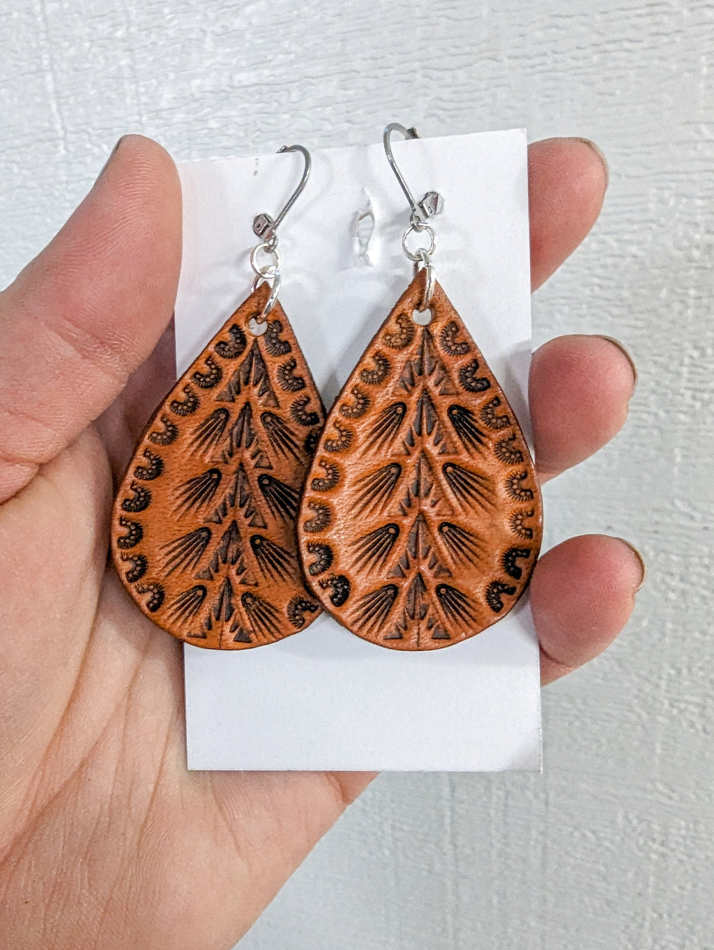 Leather earrings - Small