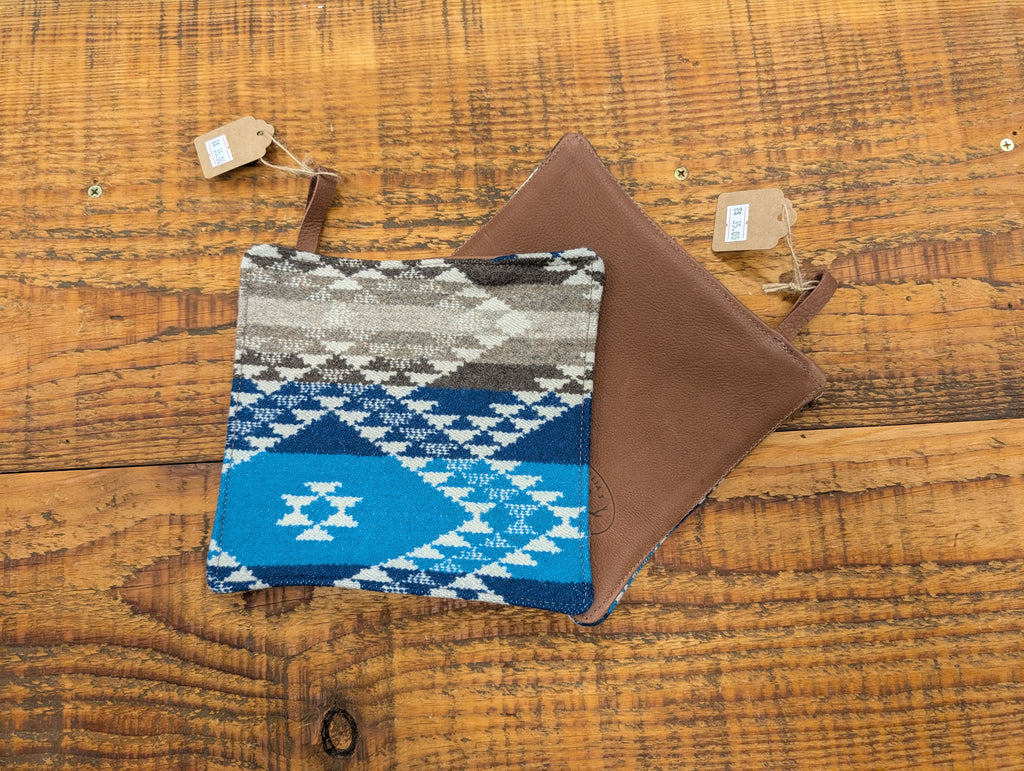 Potholder Pendleton Wool and Leather Creek